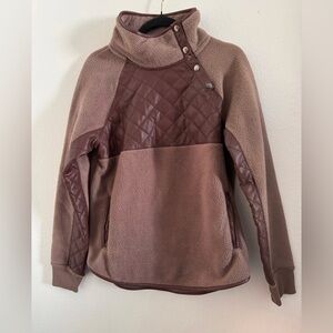 Abercrombie & Fitch Brown Fleece Pullover